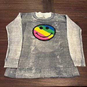 Flowers by Zoe Blue and Cream Knit Sweater